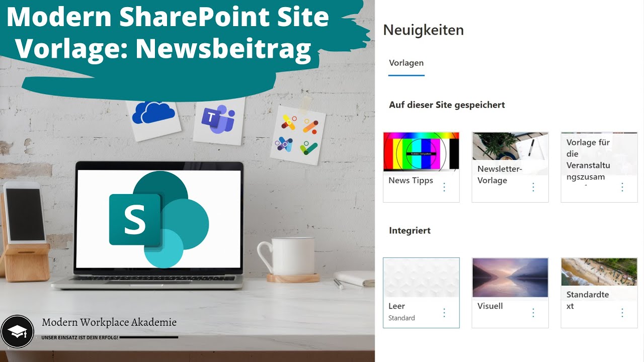 Modern SharePoint Site | 40 Vorlage für Newsbeiträge erstellen