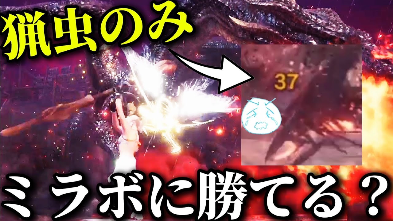 【アイスボーン】ミラボ芸人なら【猟虫】のみでもミラボに勝てるよね？←は？