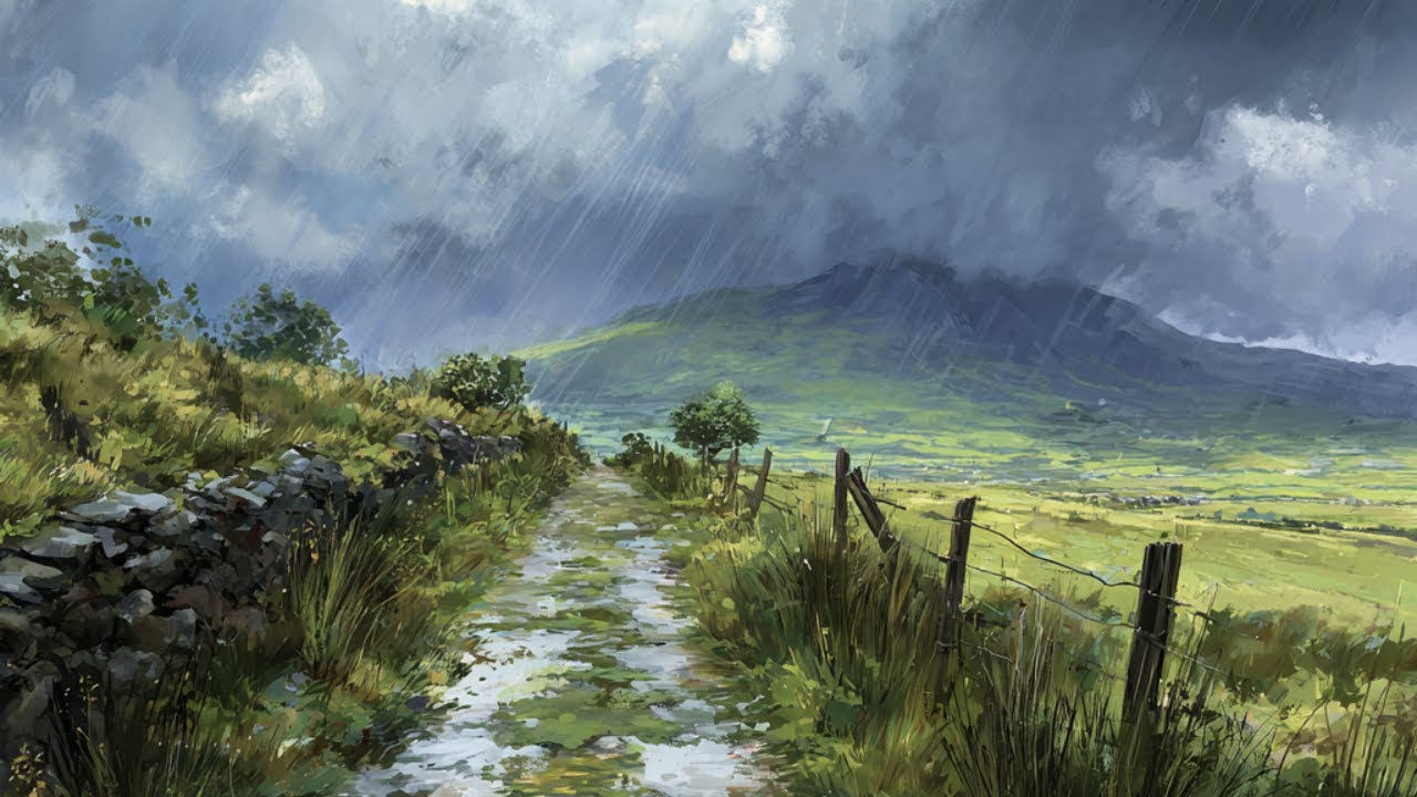 Rain Over The Ancestral Fields | Celtic Music Journey