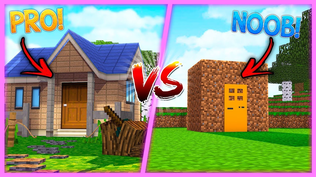 BOY -VS- GIRL NOOB -VS- PRO !! Minecraft LITTLE KELLY w/ TIny Turtle