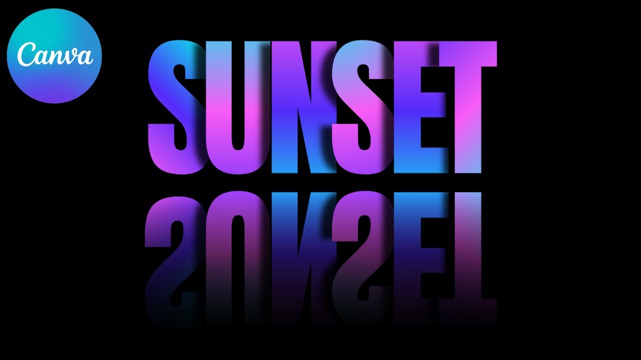 Create Colorful Shadow Text in Canva