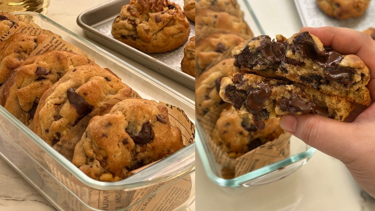 Thick And Chunky Triple Chocolate Chip Cookie