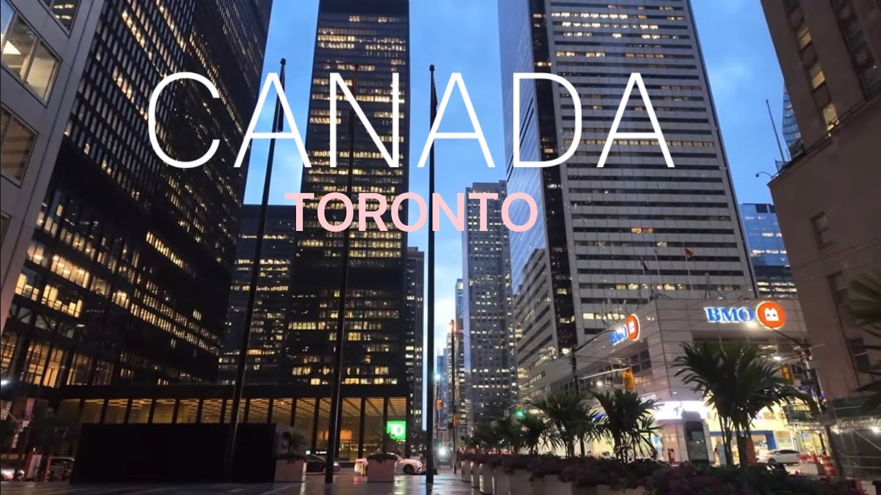 WalkWithAx | Toronto, Canada  |  Most Beautiful City in The World  | Walking Tour 4K HDR 60 fps ASMR