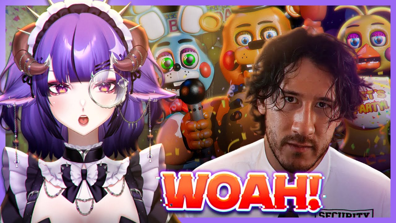 VTuber reacts to Markiplier playing FNAF