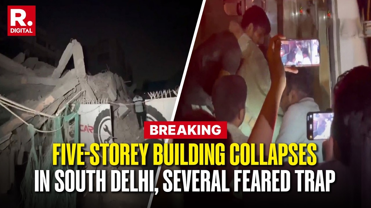Mehrauli Building Collapse: Five-Storey Building Falls In Saidulajab, Several Feared Trapped