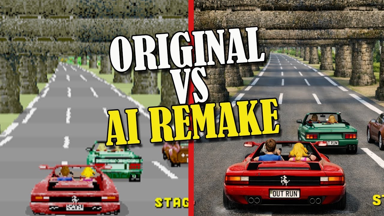Out Run Reinvented: Original vs AI Remake - Innovation or Abomination?