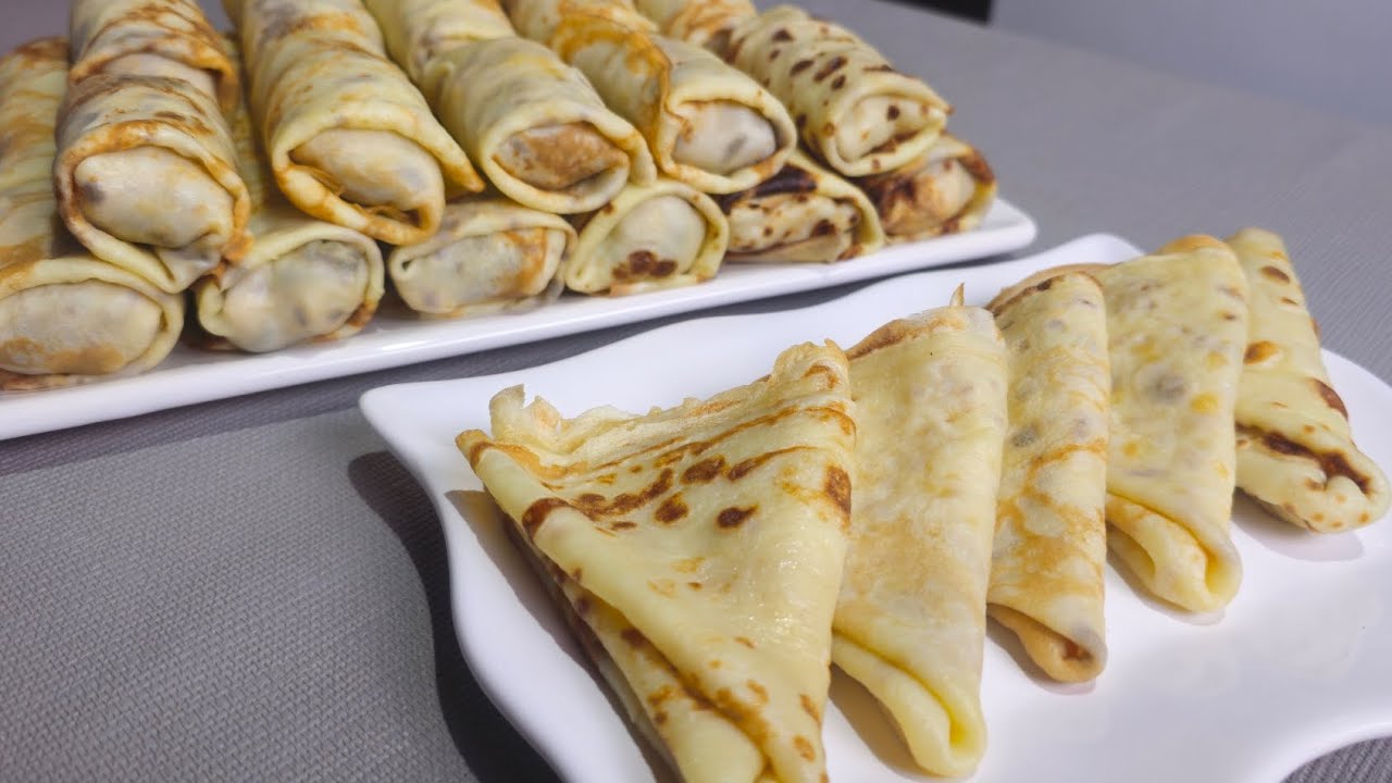 CREPES | RELLENOS DE PECHUGA Y HONGOS | CREPES DULCES