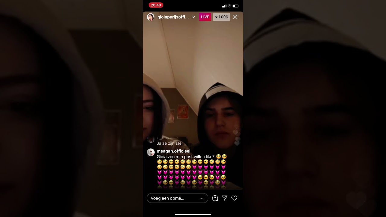 Gioia en Niels live samen😂😍