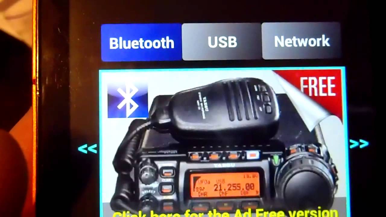 Yaesu FT-857D Bluetooth CAT интерфейс. Управление станцией с телефона
