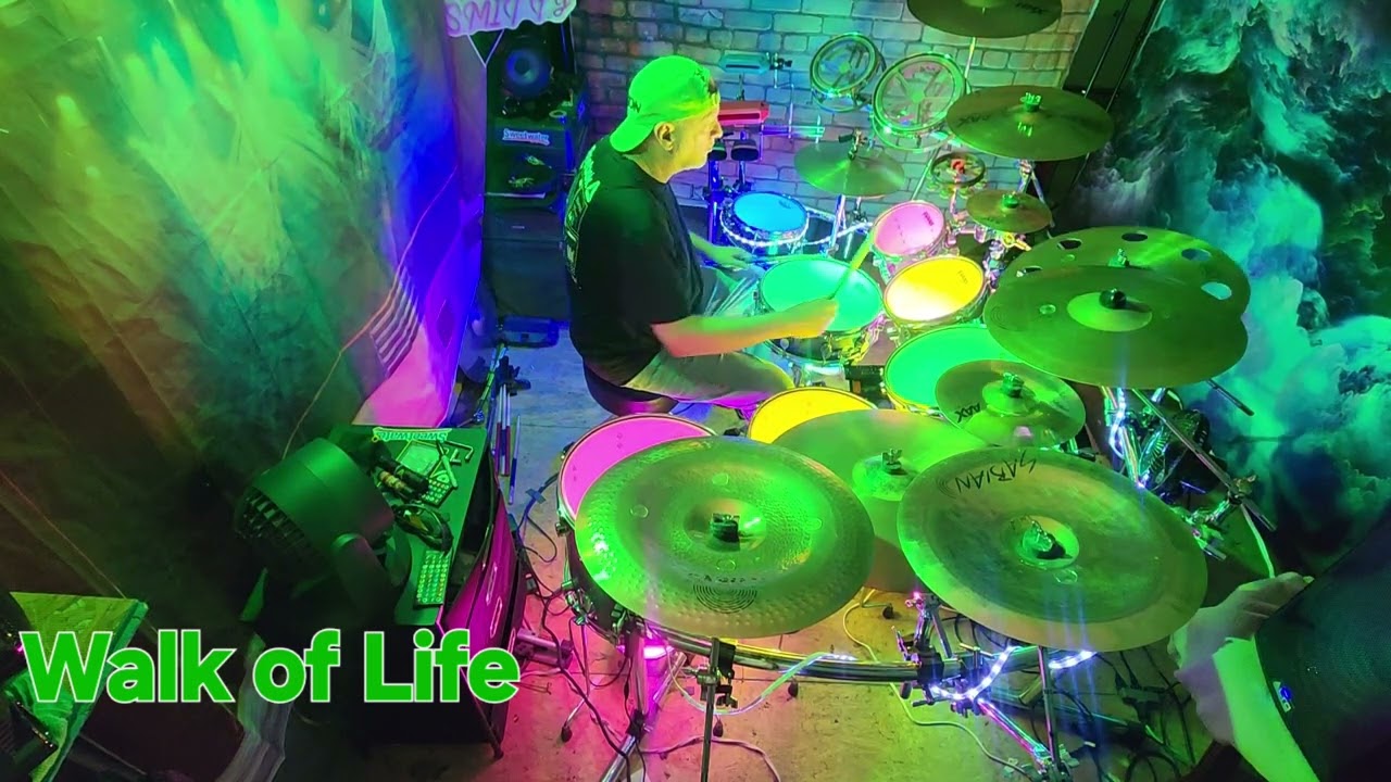 Dire Straits-Walk of Life-drum cover/ Val Smith # lit beats
