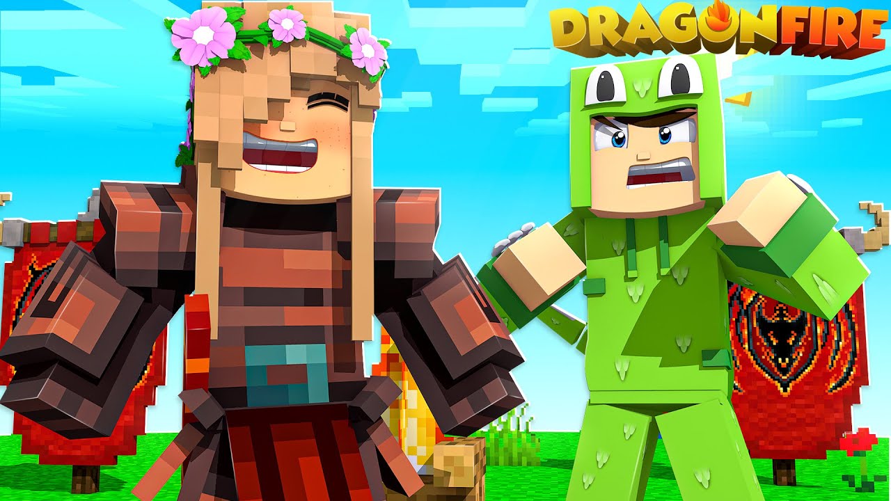 PRANKING LITTLE LIZARD AS THE FIRE NATION! | Minecraft DragonFire The Corruption | Little Kelly