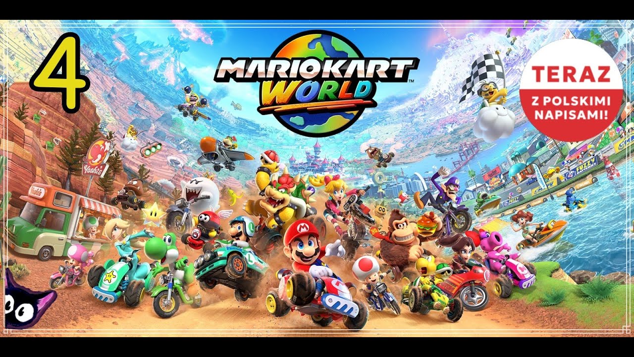 Mario Kart World #4 - Swobodna jazda -mamy język polski w grze !