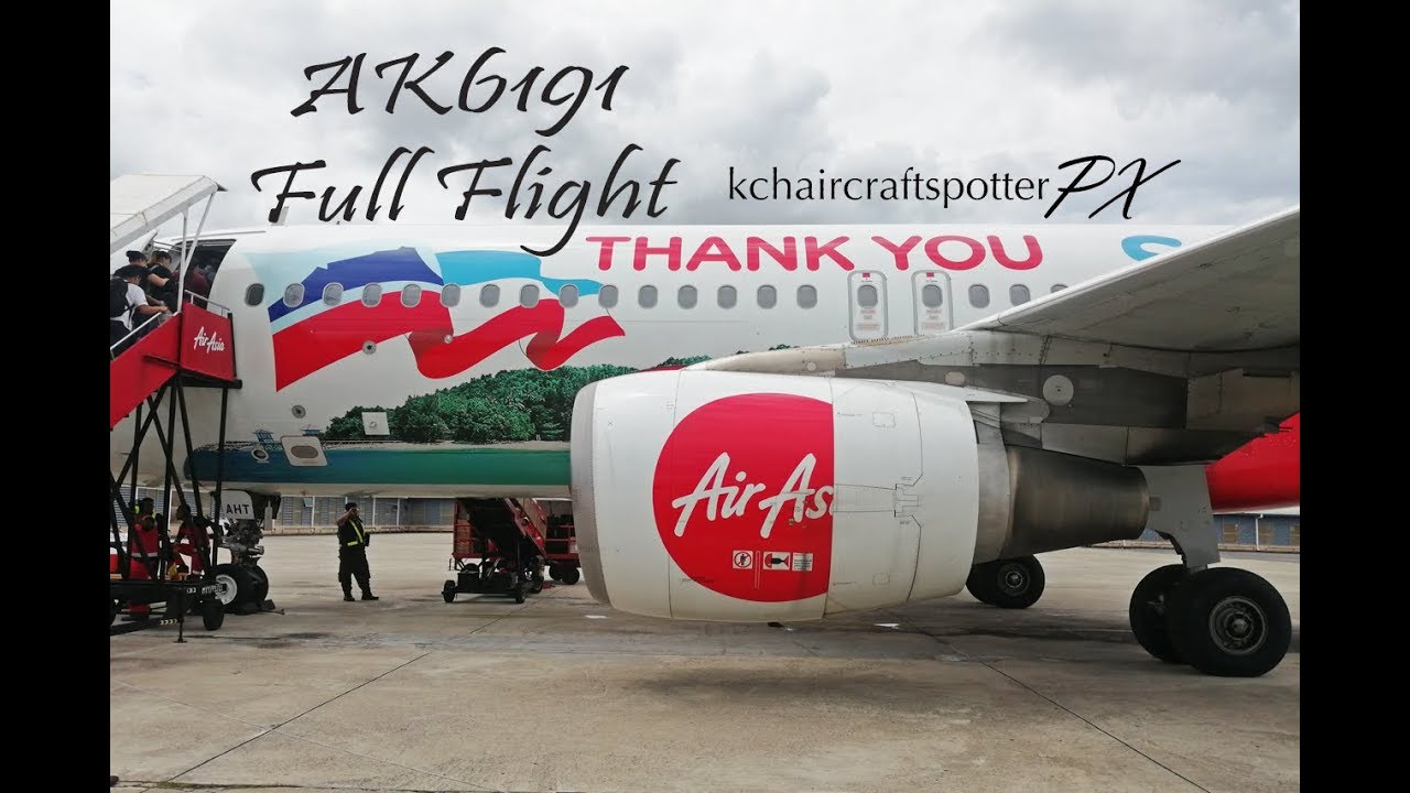AirAsia AK6191 MYY-KCH Full Flight (feat. Burnt Cheesecake)