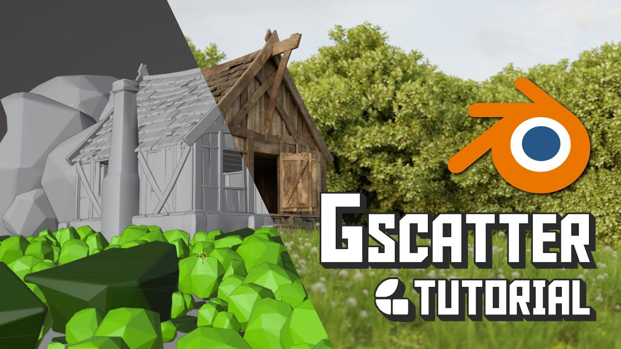 Обзор Blender Gscatter - Учебник по окружению [#blender 3.2+] Бесплатное дополнение!