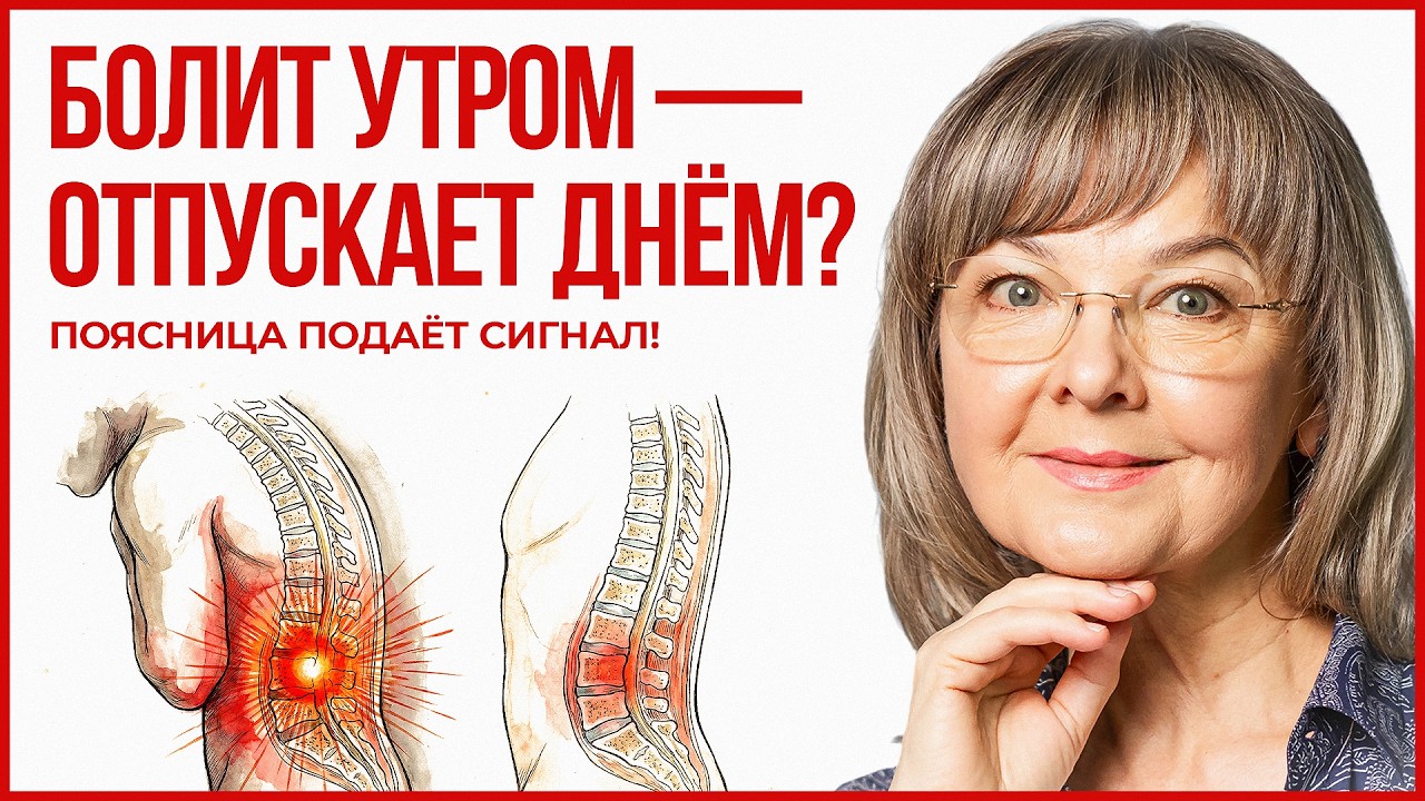 Поясница болит по утрам, а потом отпускает? Важный сигнал от поясницы