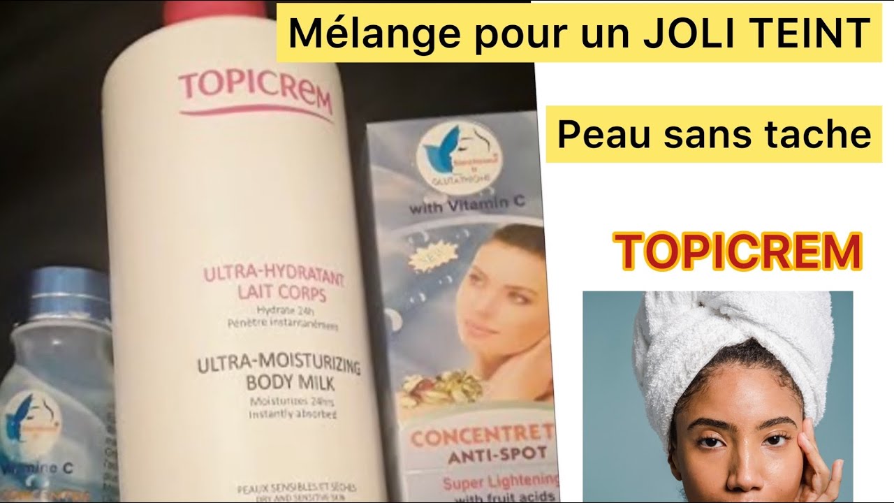 Mélange pour un joli Teint caramel avec Topicrem