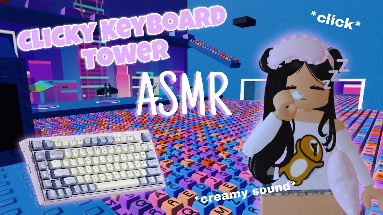ASMR clicky keyboard tower Roblox 🌙 | *no talking*