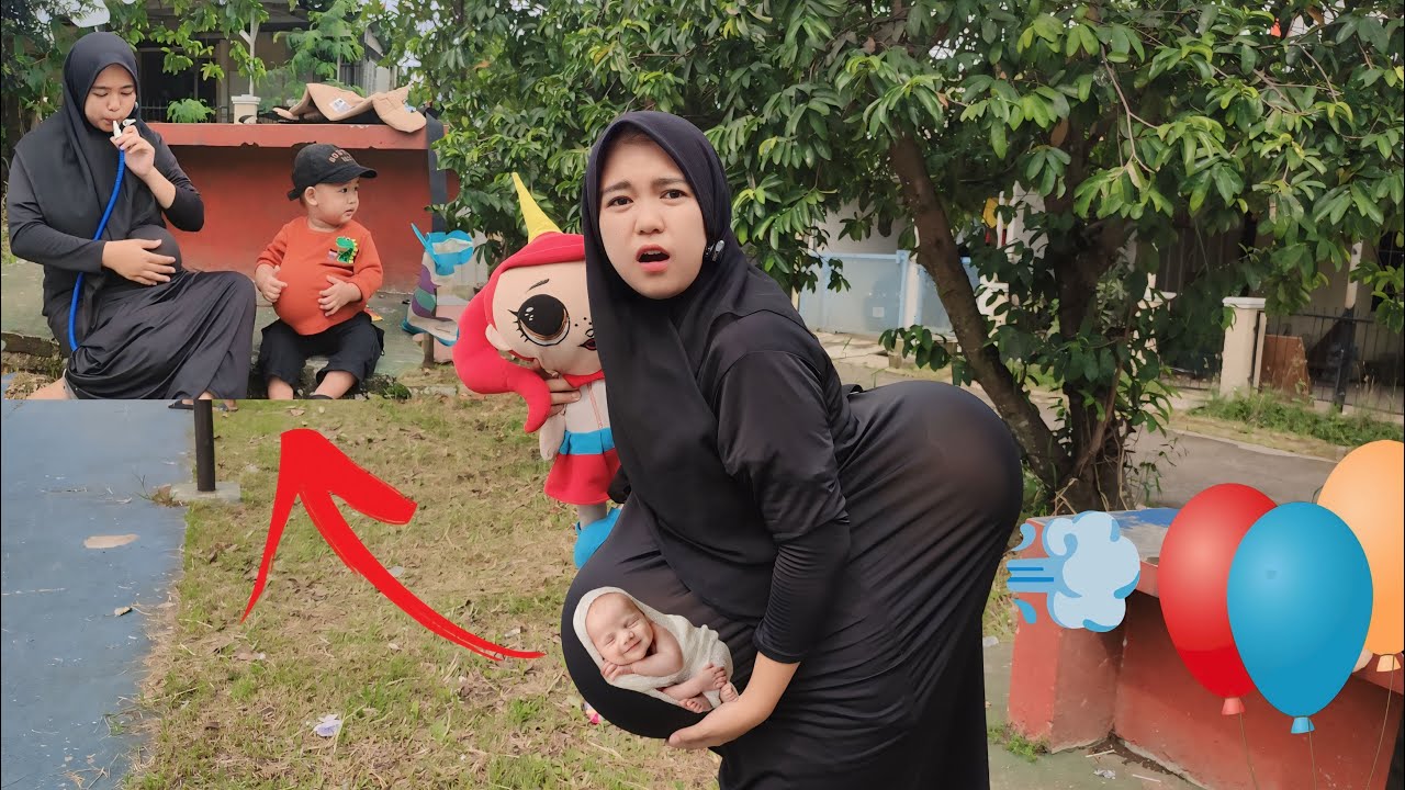 DRAMA AKSA DAN IBU HAMIL TIUP BALON SAMPE BUNCIT😱 || HAMIL DI PERUT DAN HAMIL DI PUNGGUNG❗