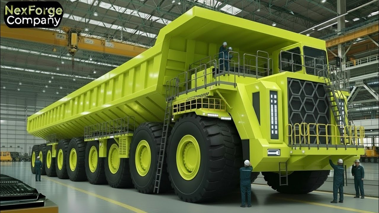 How the World’s Giant 12-Wheel Mining Truck Is Built | Mega Factory Process
