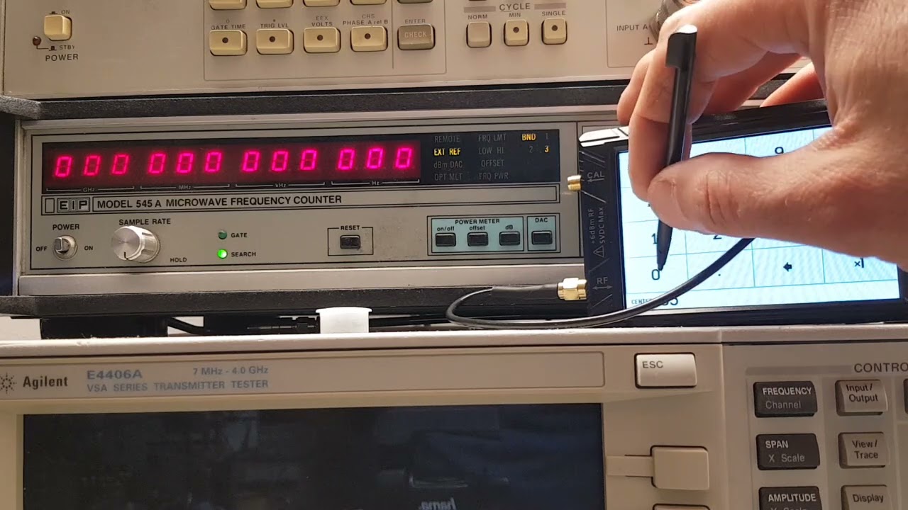 TinySA Ultra jako generator RF, pomiary częstotliwości, funkcja SWEEP.