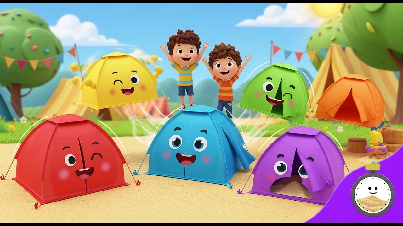Six Little Toy Tents Pop Pop Pop | Counting Song & Camping Fun for Kids