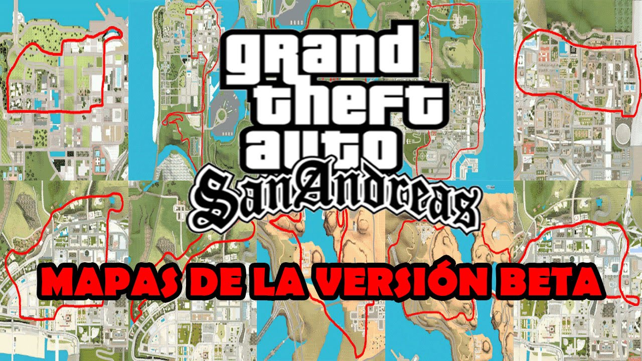GTA San Andreas - Mapas de la versión beta (Loquendo)