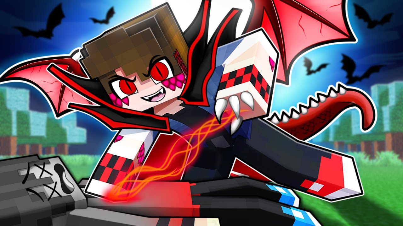 JOGANDO como um DRAGÃO VAMPIRO no Minecraft