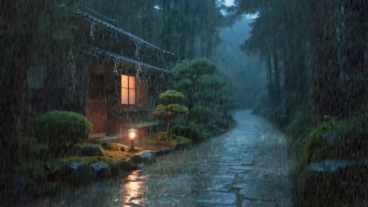 Esprit inquiet – Bruit de pluie profond – Maison tranquille sous la pluie – Soulagement 🌧️😌