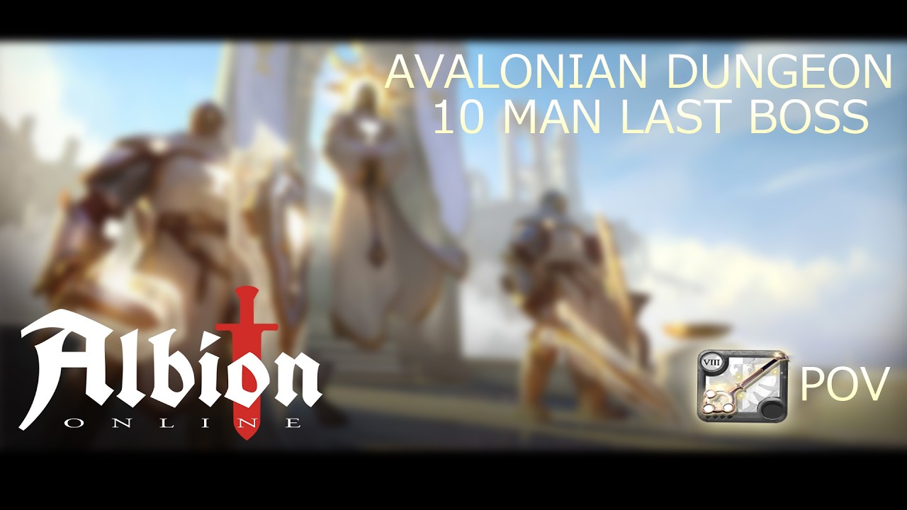 [ALBION ONLINE] HEALER POV 10 MAN AVA RAID LAST BOSS