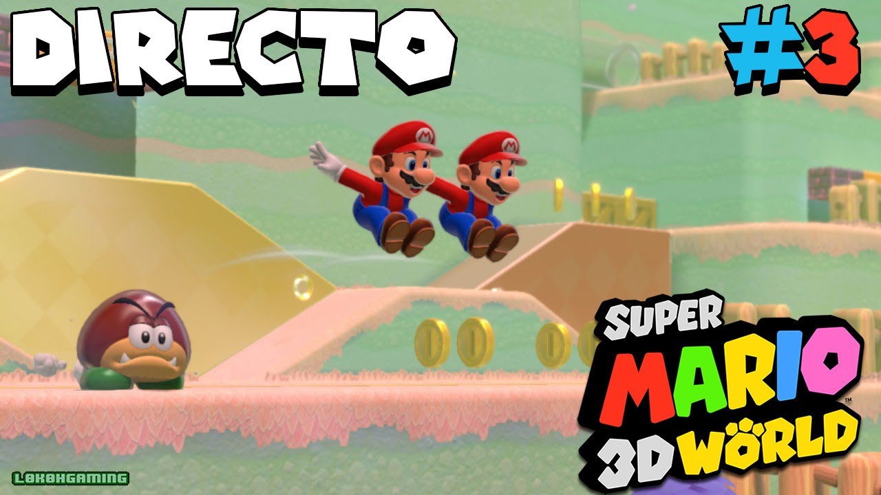 Super Mario 3D World - Directo 3# Español - Mundos Secretos - 100% del juego - Nintendo Switch