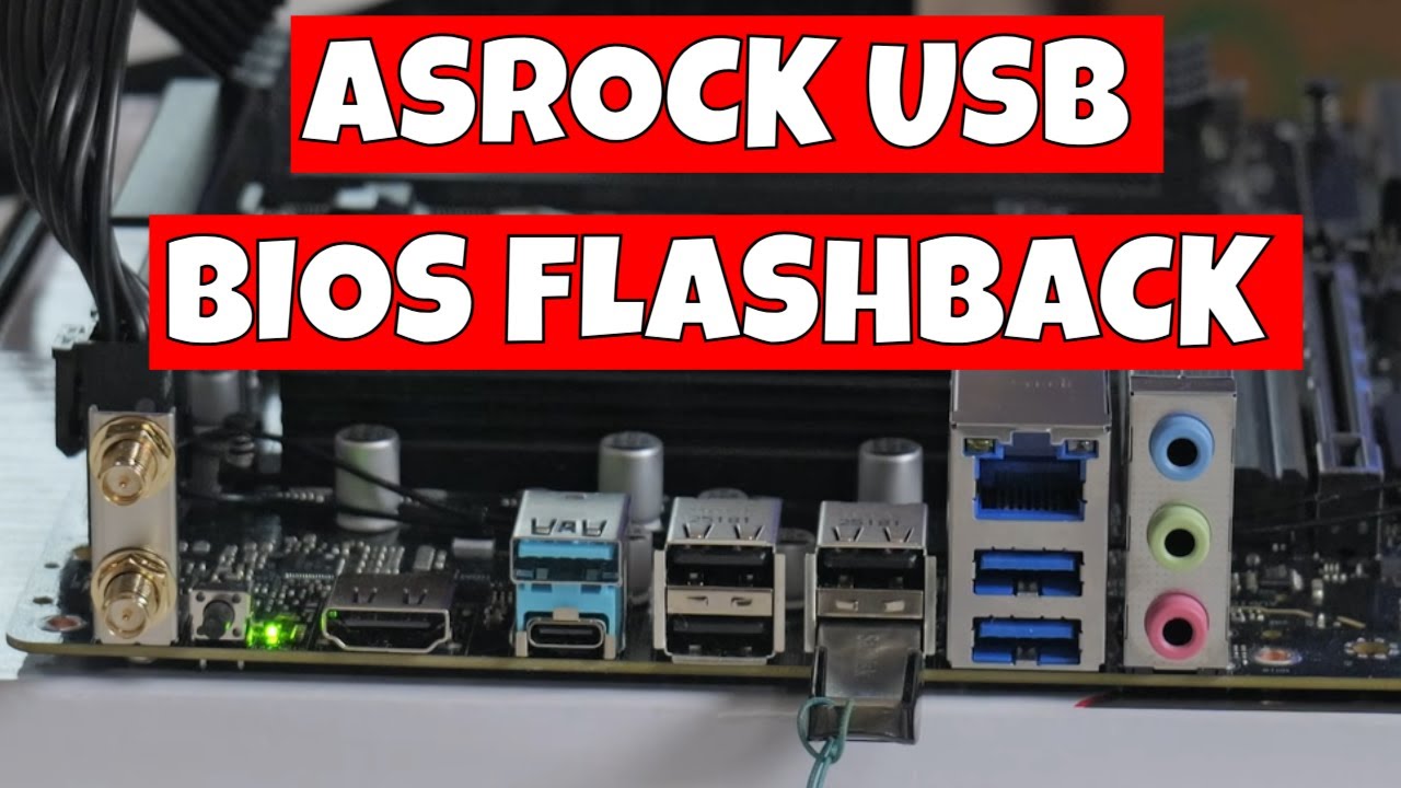 How To Use Asrock USB BIOS Flashback Button A620AM Pro A WiFi