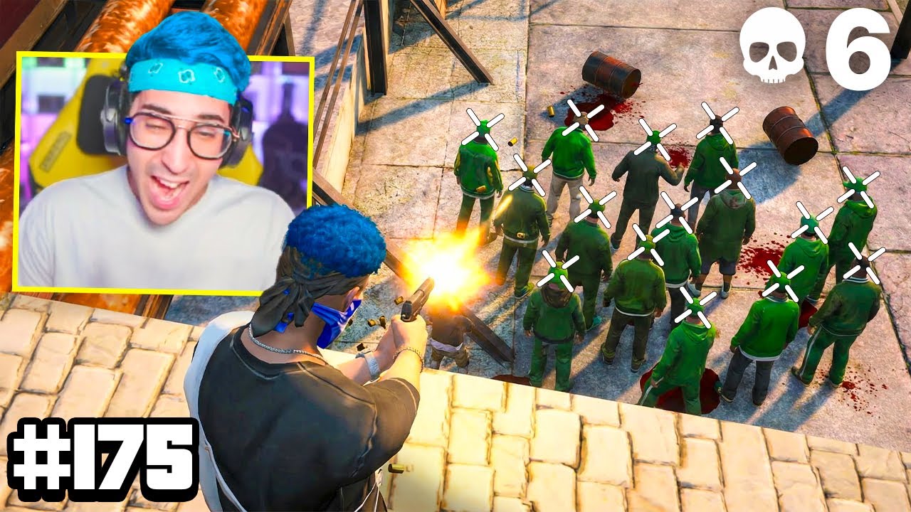 UMILIO questa GANG KILLANDO TUTTI dal loro TETTO su GTA 5 RP (TEKTEK EP.175)