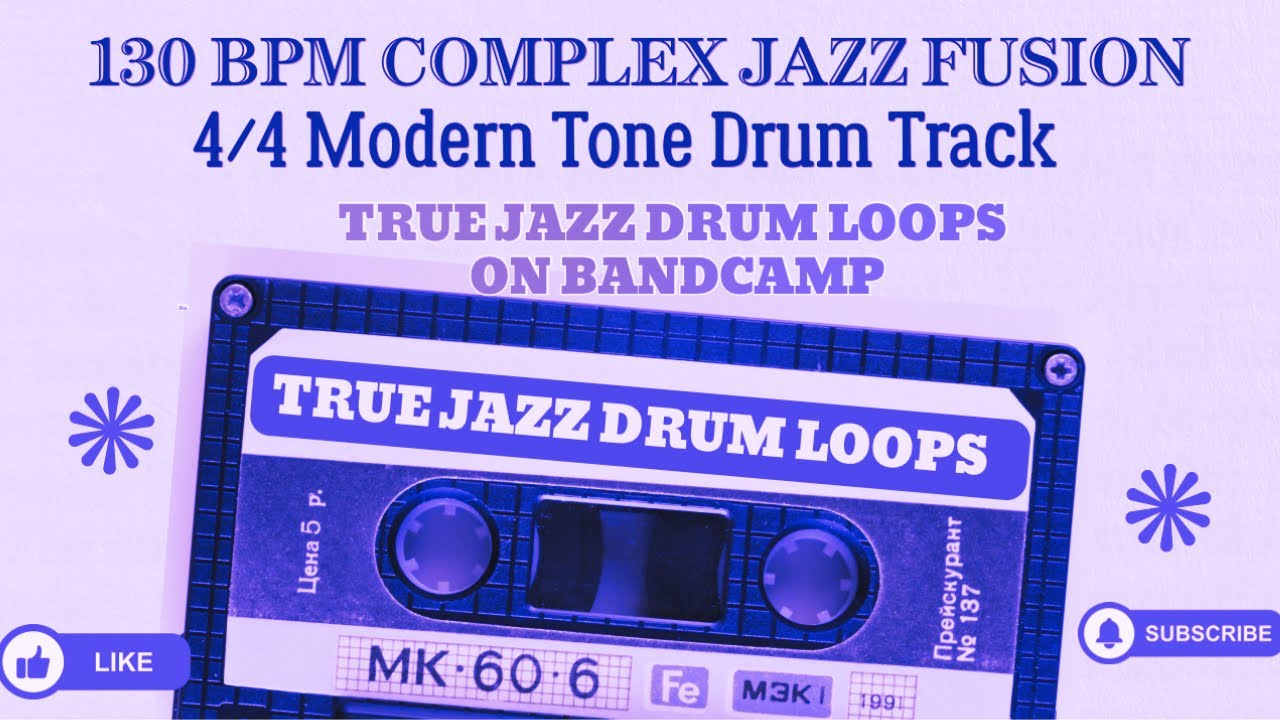 130 bpm 4/4 Jazz Fusion Rock Modern Tone Drums- Complete Song-Drums Only-Download in description 