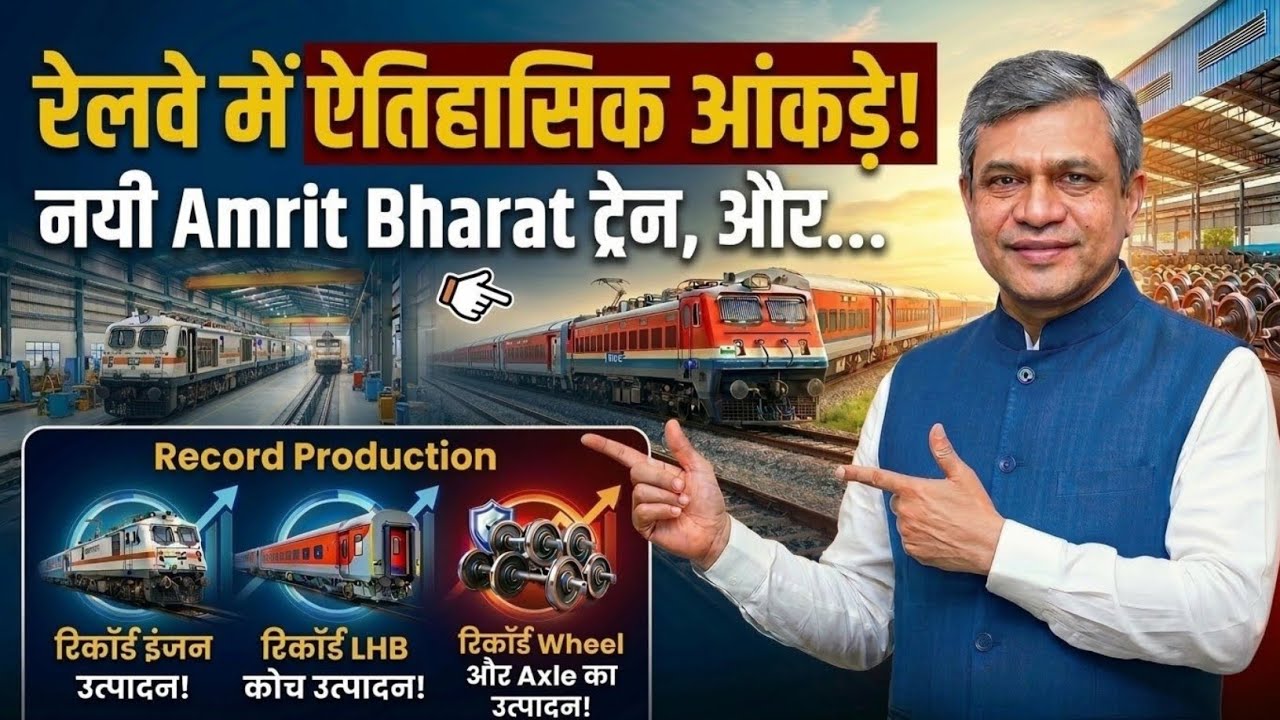 BUMPER AMRIT BHARAT TRAINS | RAILWAYS RECORD COACH AND LOCOMOTIVE PRODUCTION EXPLAINED 