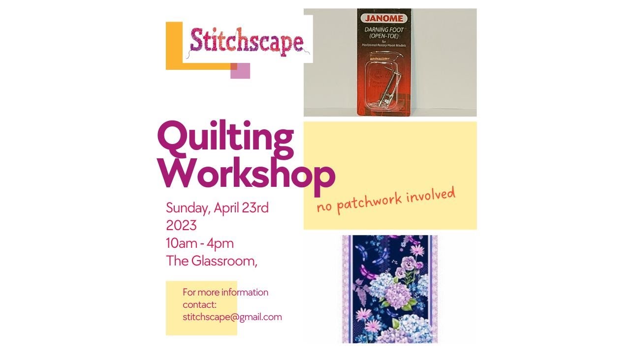Quilting workshop at Ness, Cheshire