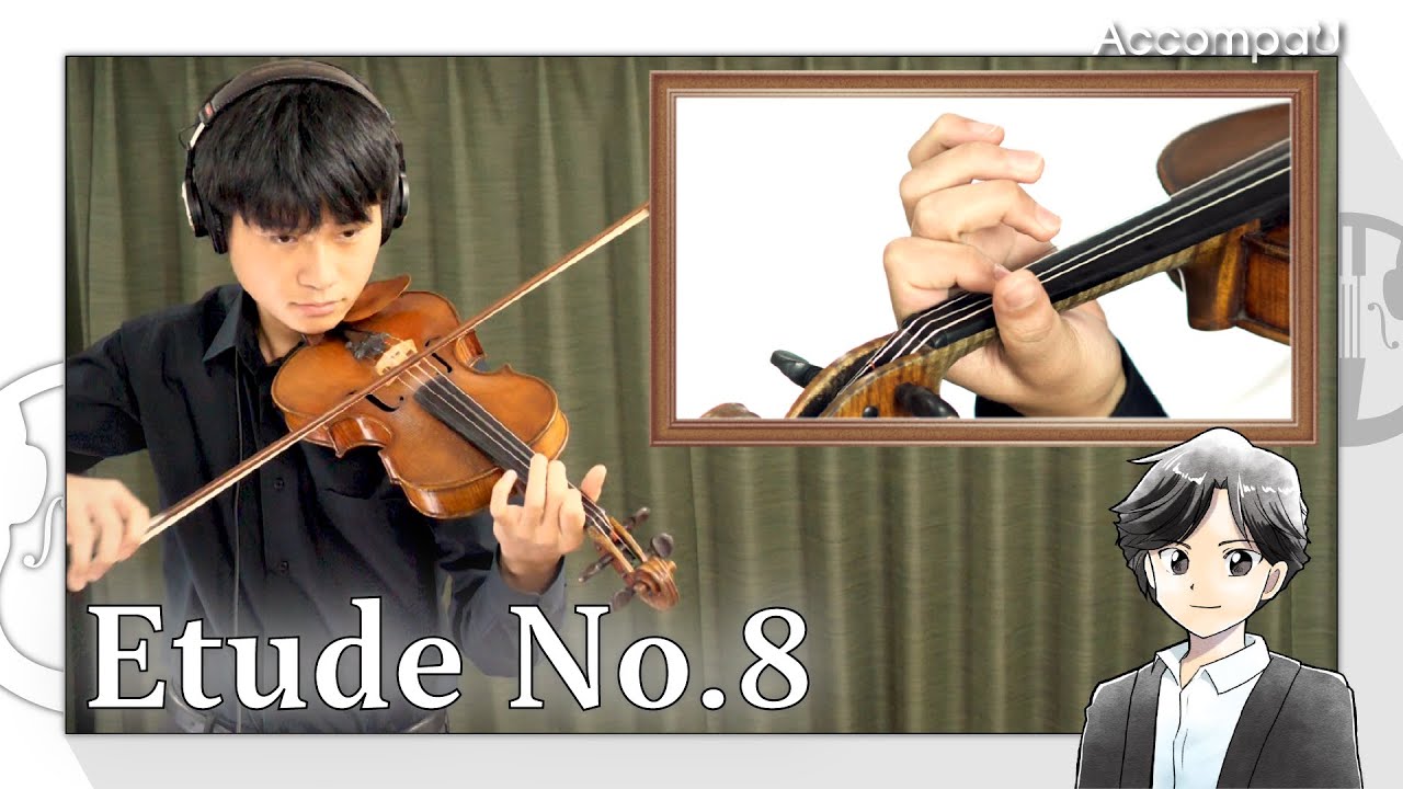 Etude No.8 | Kayser 36 Violin Etudes【Practice Version】