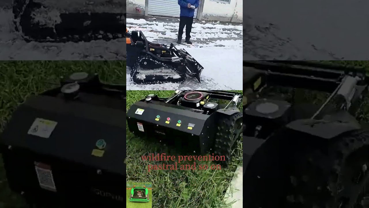 Where to buy Vigorun VTLM800 wireless track lawn mower robot online #lawnmower #remotecontrolmower