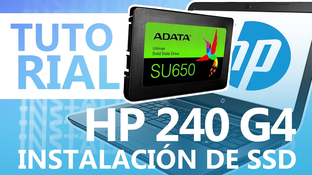 Cómo cambiar el Disco Duro por un SSD en la Laptop HP 240 64 - Tutorial | Instalación Completa