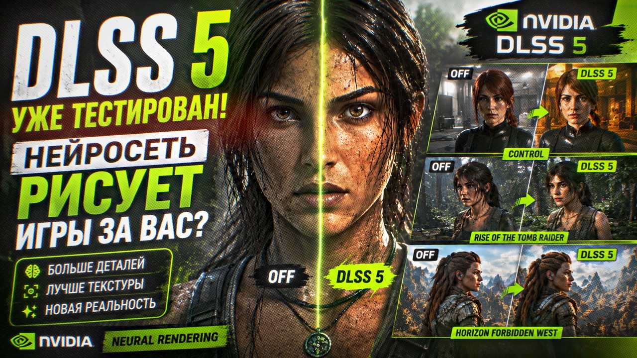 Я ПРОТЕСТИРОВАЛ DLSS 5 &mdash; И ОН НАЧАЛ РИСОВАТЬ ИГРЫ ЗА ВАС