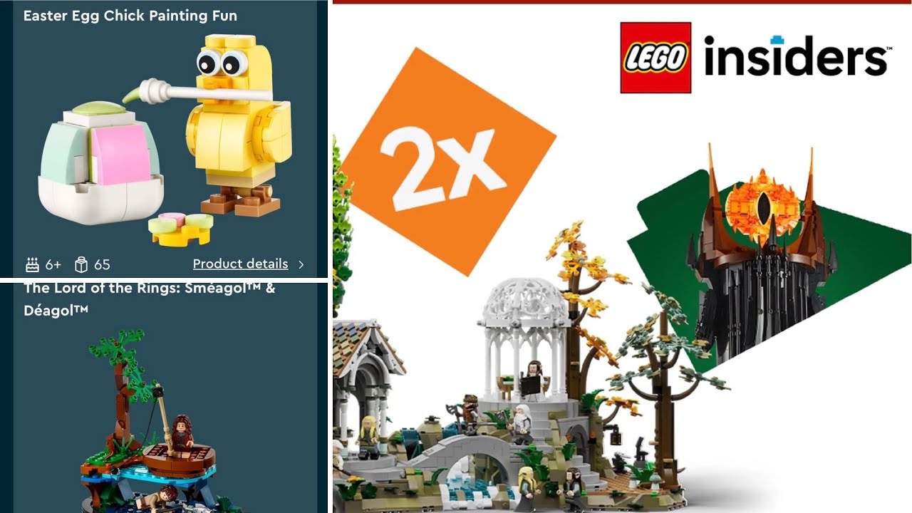 Lego news 4th April - 2x Insider points LOTR and new Easter GWP