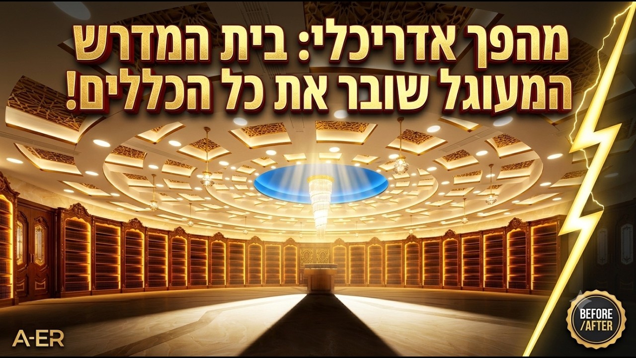 היכל התורה המפואר בארץ | כך תכננתי בית מדרש ענק בירושלים