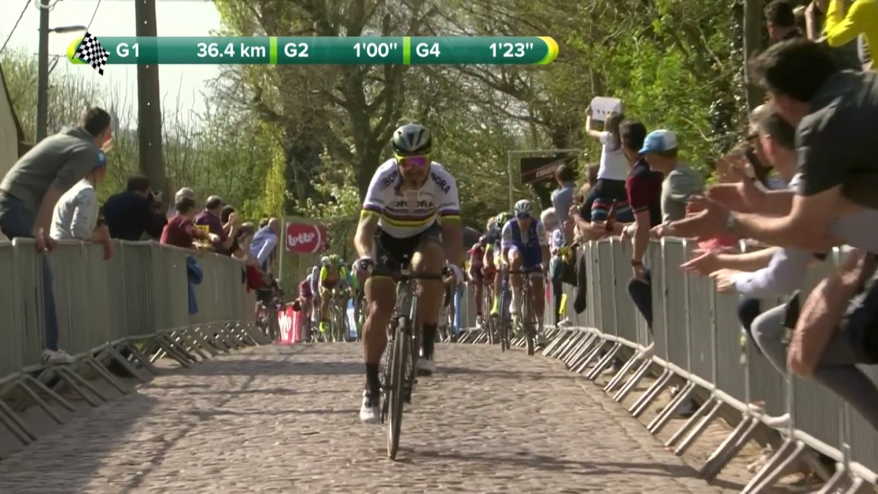 Watch highlights of Philippe Gilbert's epic win in the Tour of Flanders