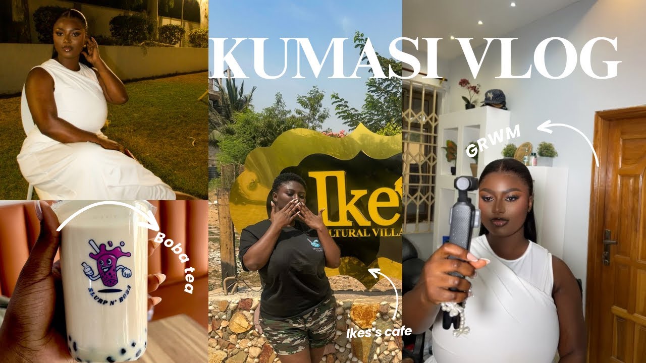 I left Accra to spend some days with the love of my life in Kumasi, A new boba shop owner!?..VLOG