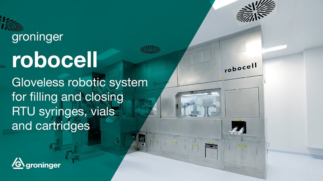 robocell | Gloveless robotic system for filling and closing RTU syringes, vials and cartridges