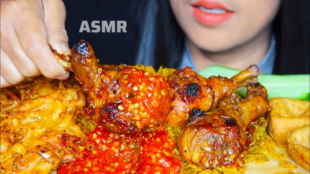ASMR NASI KEBULI AYAM BAKAR ||EATING SPICY FOOD MUKBANG VIDEOS #ASMR #asmrsounds #asmrvideo  