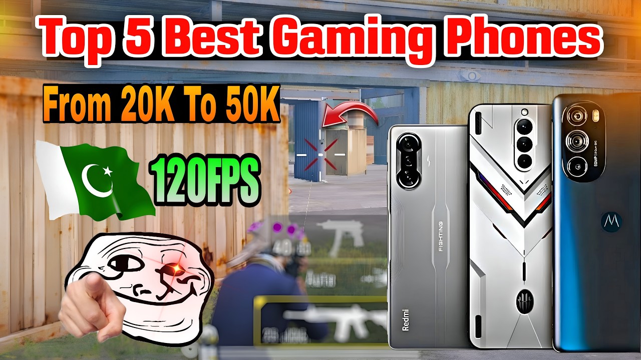 top 5 best gaming phone under 50000 | top 5 best gaming phone for pubg/bgmi | unlock 120fps | price.