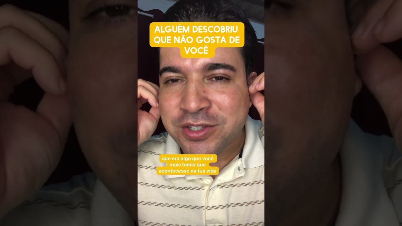 Alguém descobriu que não gosta de você 