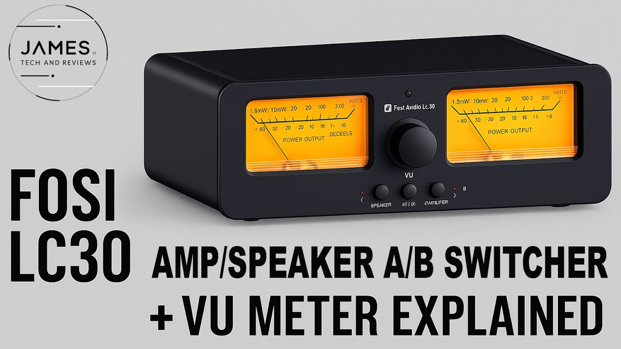 Fosi LC30 Unboxing — Amp/Speaker A/B Switcher + Non-Calibrated VU Meter Explained