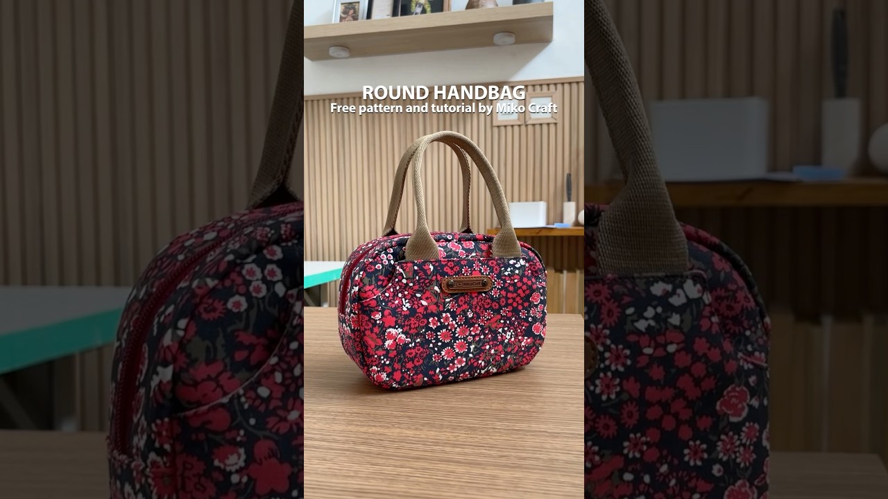 Round bag tutorial #freepattern #bagmaking #bagmakingtutorial