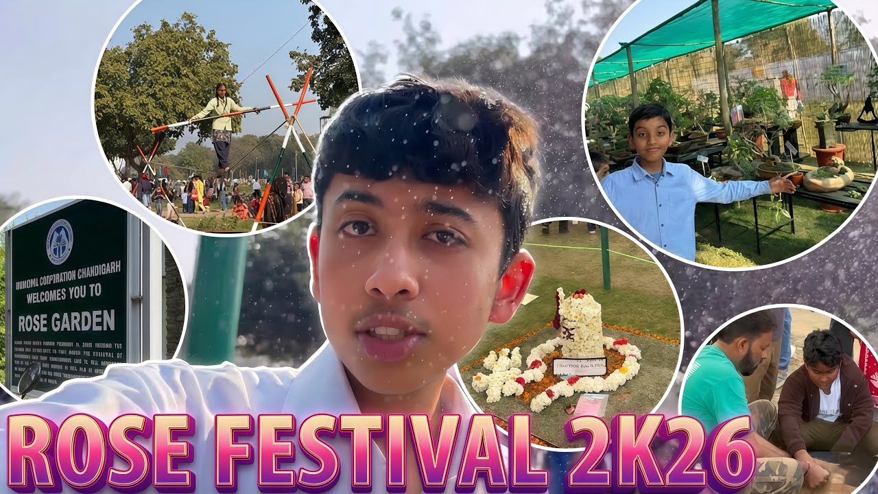 Kitne saal baad dekhne gaye ROSE FESTIVAL 2026😍 #trending #viral #vlog #chandigarh #fyp  #art4x4